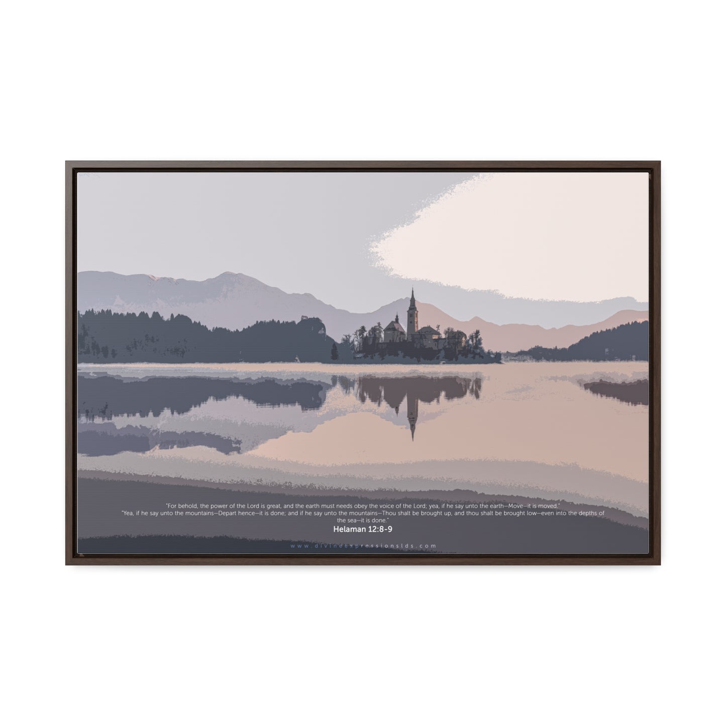 "The Power of the Lord" – Helaman 12:8-9 🌄✨Gallery Canvas Wrap – Horizontal Frame 30''x 20''