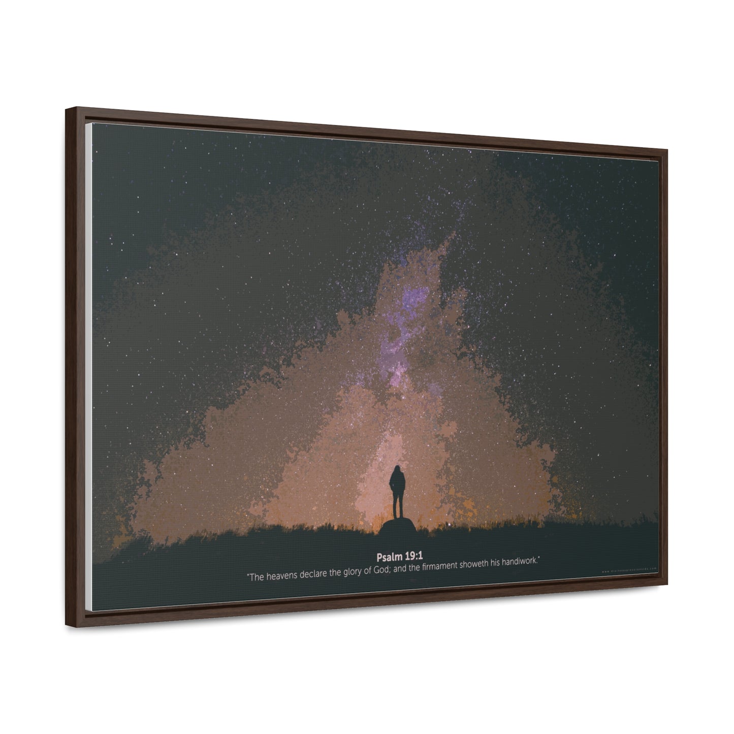 "The Heavens Declare His Glory" – Psalm 19:1 🌅✨ Gallery Canvas Wrap – Horizontal Frame 30'' x 20''